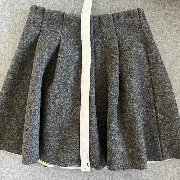 SOLD Oak + Fort Pleated Skirt in Grey - Picture 6 of 11